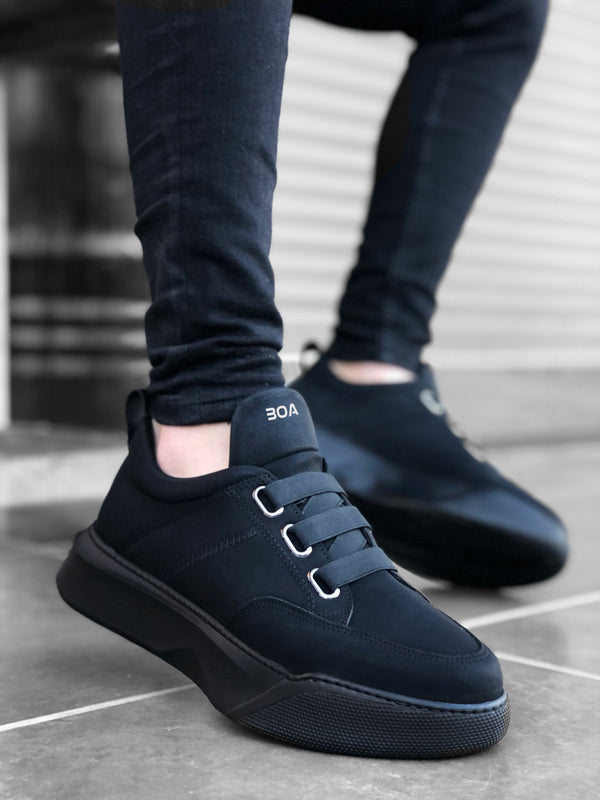 Men's Sneakers High Sole Black KF0160