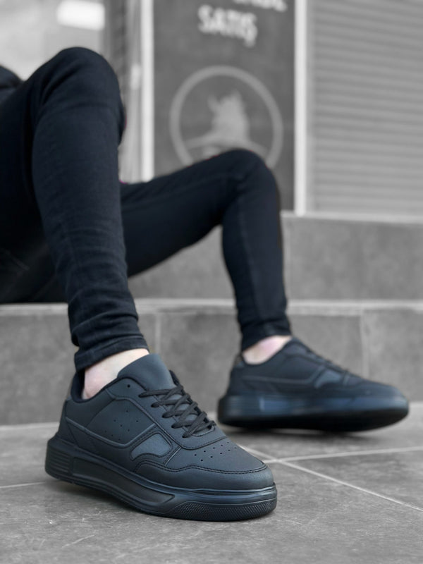 Men's Sneakers High Sole Black KF0221