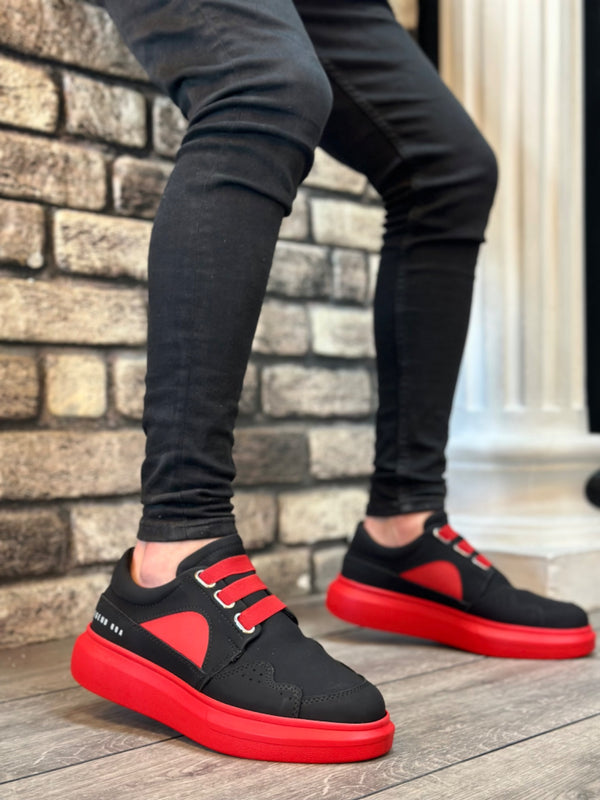 Men's Sneakers High Sole Black KF0302