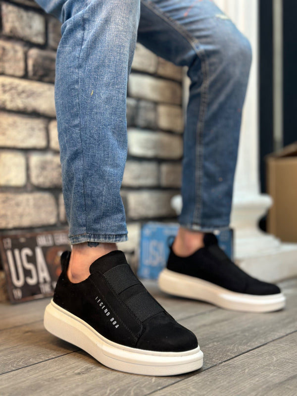 Men's Sneakers High Sole Black KF0307