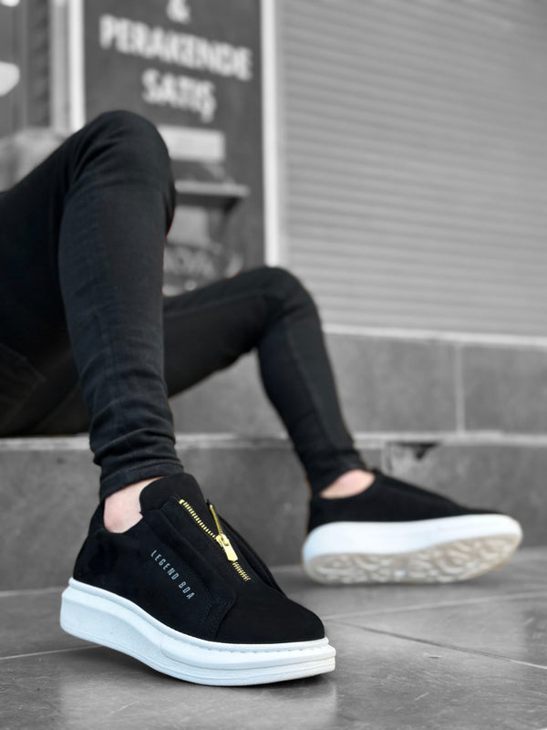 Men's Sneakers High Sole Black KF0310