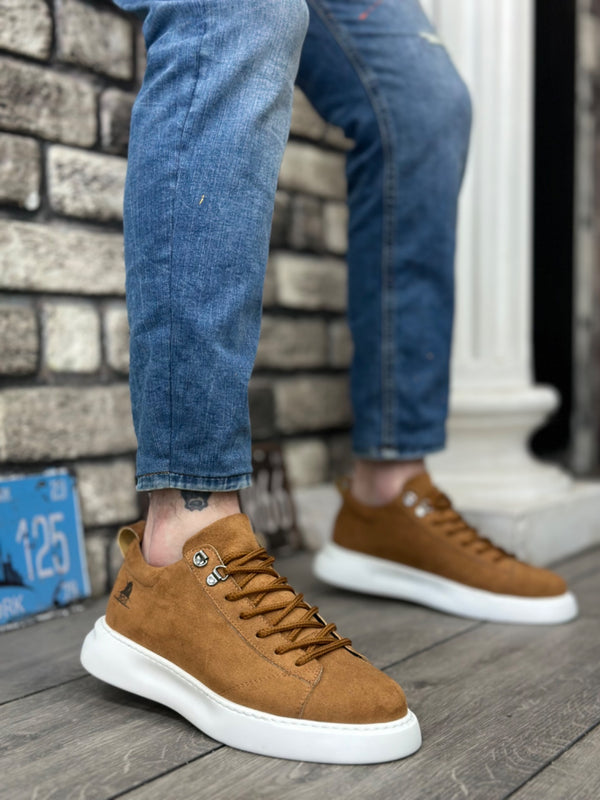 Men's Sneakers High Sole Tan KF0331