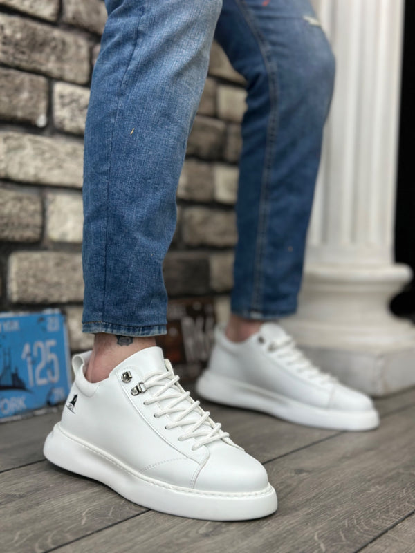 Men's Sneakers High Sole White KF0331