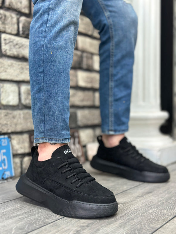 Men's Sneakers High Sole Black KF0332