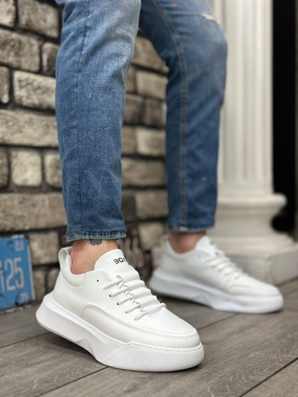 Men's Sneakers High Sole White KF0332