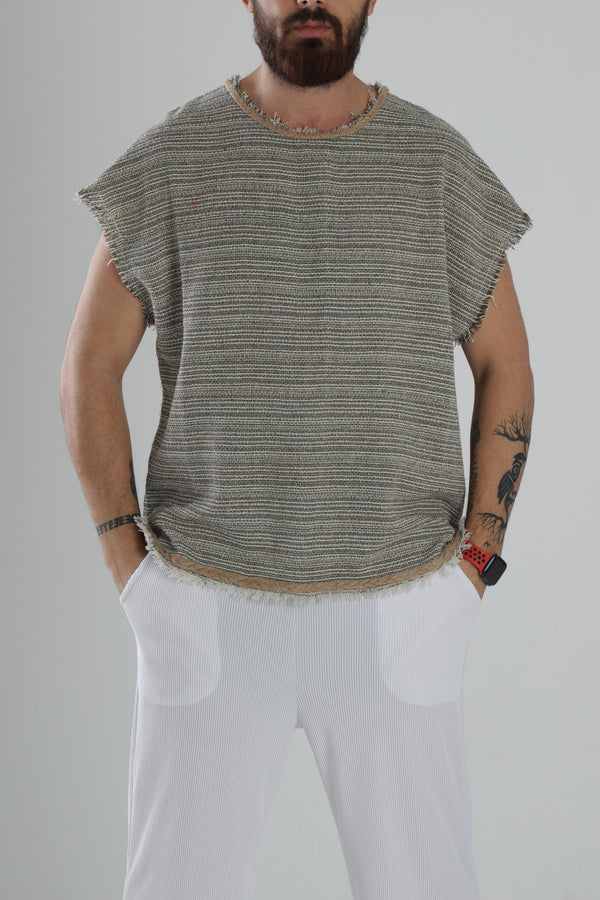 Turkish Buldan Cotton Zero Sleeve T-Shirt