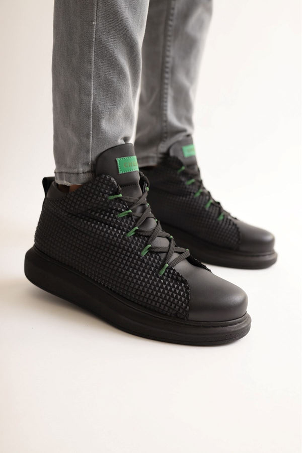 Men's Boots Black Green KF111