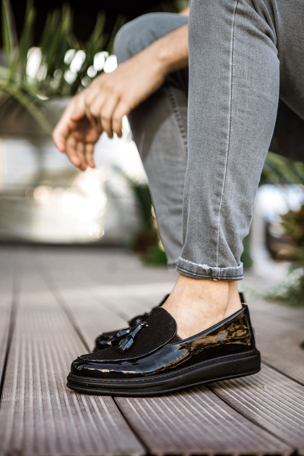 Men's Loafer Classic Shoes Black KF002