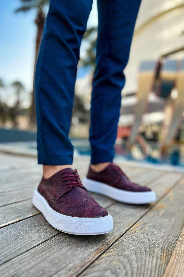 Men's Sneakers & Sports Shoes Burgundy KF149