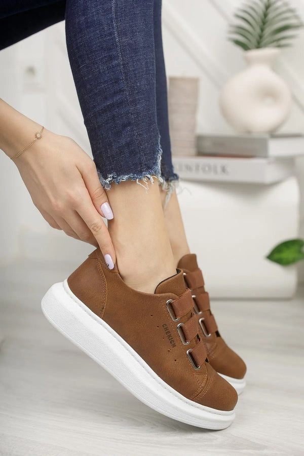 Women's Casual Daily Shoes Tan KF253