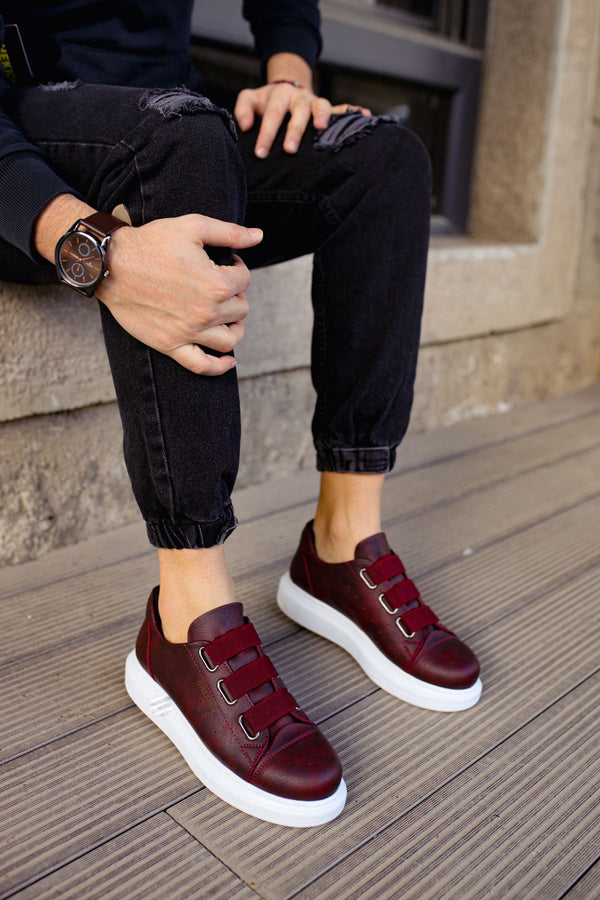 Men's Sneakers & Sports Shoes Burgundy KF253