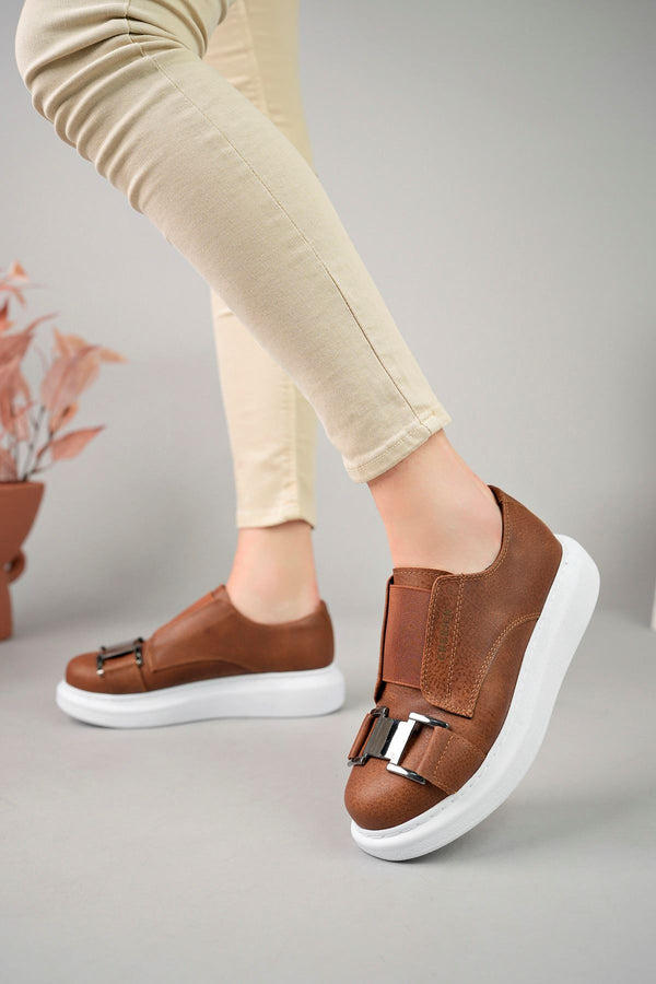 Women's Casual Daily Shoes Tan KF297