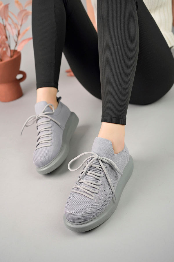 Women's Casual Daily Shoes Gray KF307