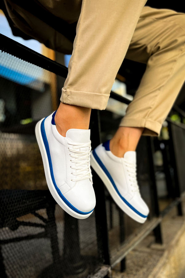 Men's Sneakers & Sports Shoes White Blue KF979