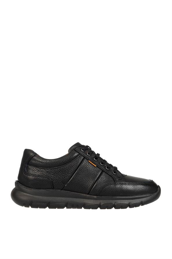 Men's Casual Daily Comfort Shoes - Premium Genuine Leather - Black KF207003