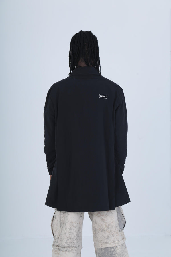 Men's Premium Quality Parachute Fabric Black Jacket