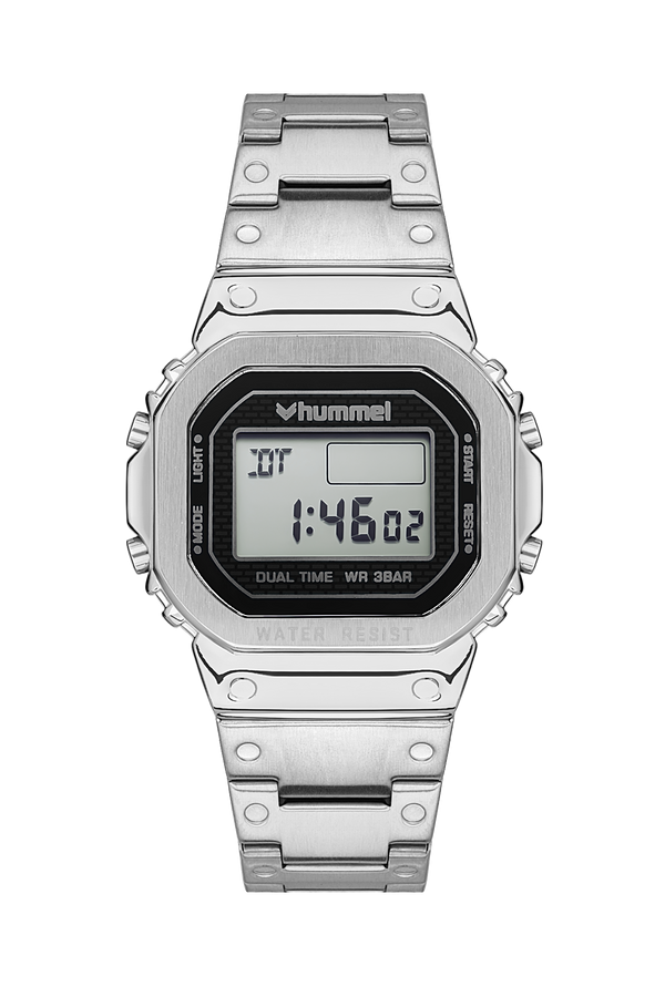 Hummel Men Women Sport Wristwatch Silver Hm-2003Md-3