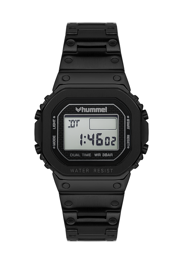 Hummel Men Women Sport Wristwatch Black Hm-2003Md-1