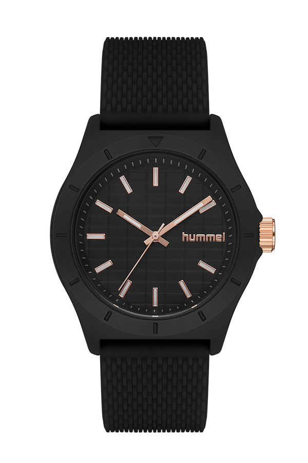 Hummel Men Women Sport Wristwatch Black Hm-3003Ma-1