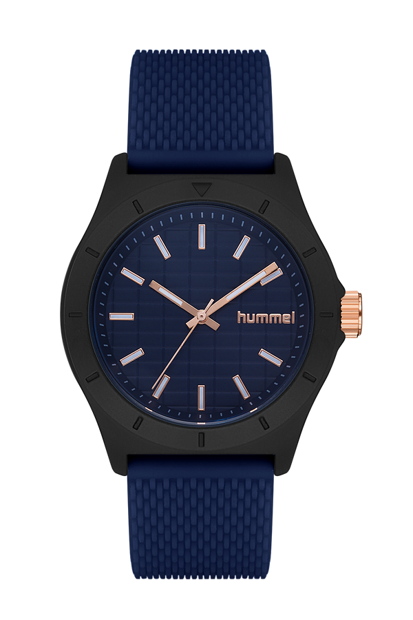 Hummel Men Women Sport Wristwatch Black Navy Blue Hm-3003Ma-2