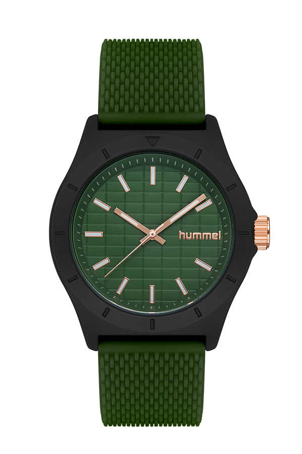 Hummel Men Women Sport Wristwatch Black Green Hm-3003Ma-3