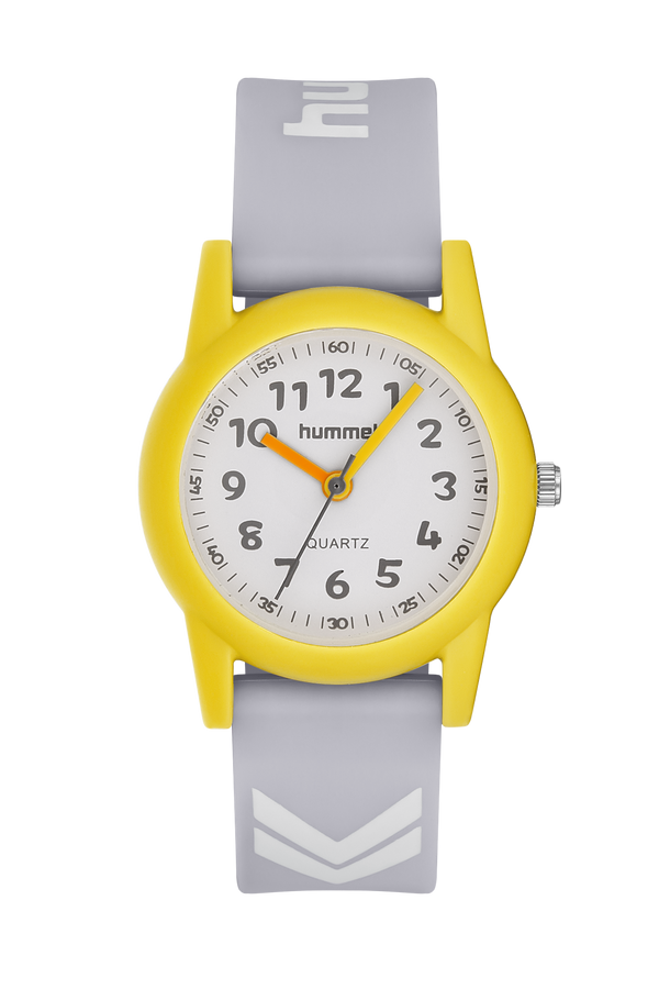 Hummel Boys Girls Wristwatch Yellow Gray Hm-1007Ka-1