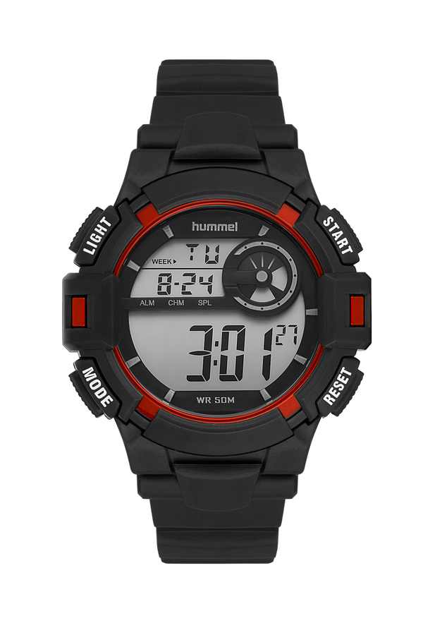 Hummel Men's Sports Wristwatch Black Red Hm-1010Md-3