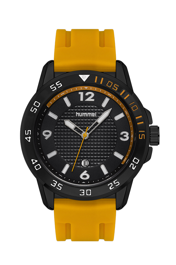 Hummel Men's Sports Wristwatch Black Yellow Hm-3000Ma-5