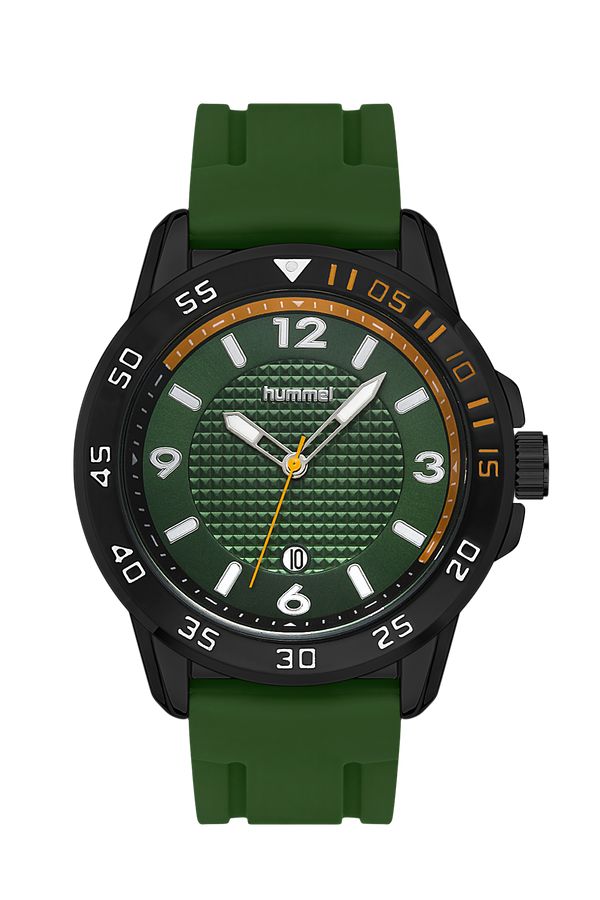 Hummel Men's Sports Wristwatch Black Green Hm-3000Ma-3