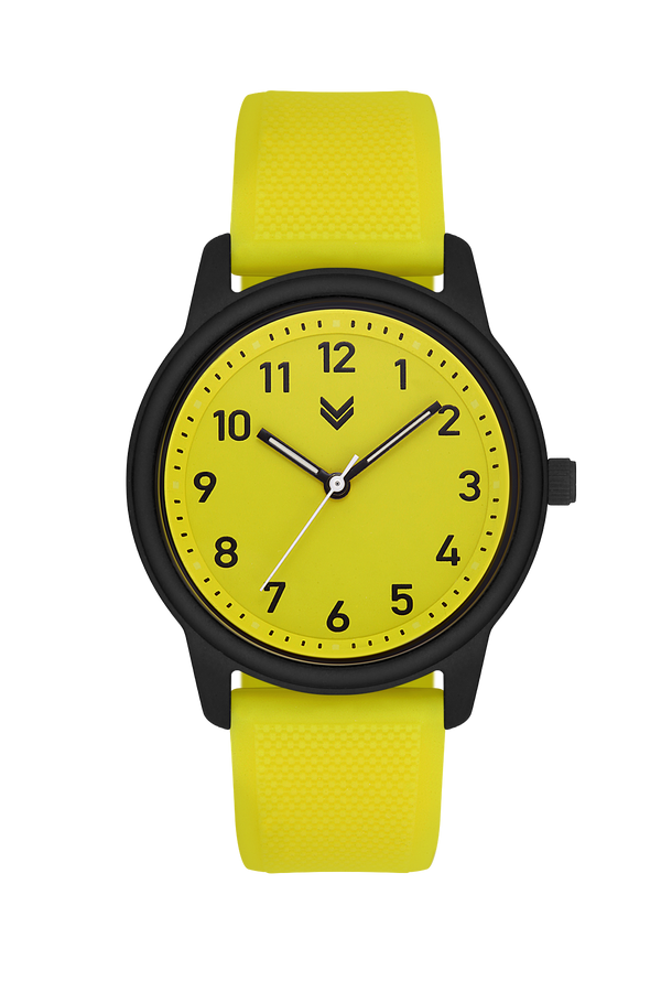 Hummel Women Men Sport Wristwatch Black Yellow Hm-3001Ia-4