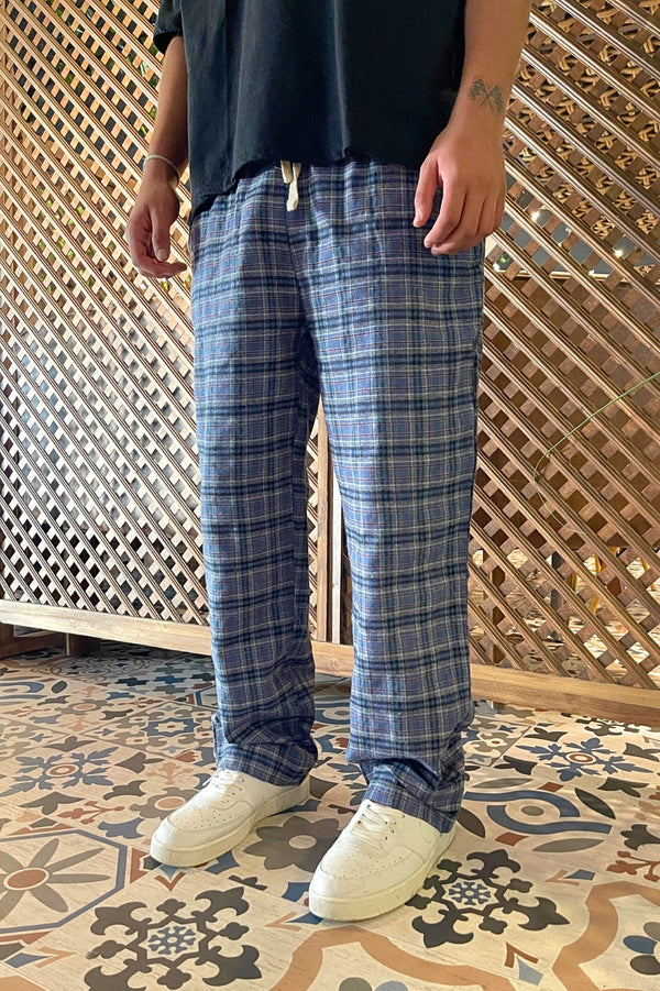 Square Striped Pajama Sweatpants