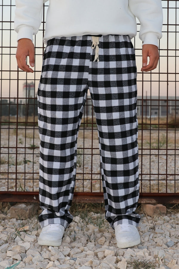 Square Patterned Pajama Unisex Sweatpants