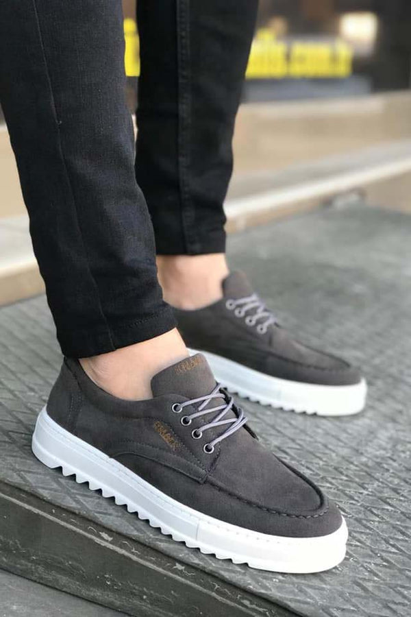 Original Design Design Men's Grey Suede Casual Sneaker Shoes