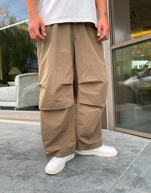 Premium Parachute Waist Elastic Men's Wide Trousers