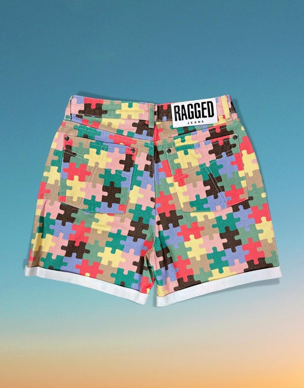 Premium Tetris Colors Women's Shorts