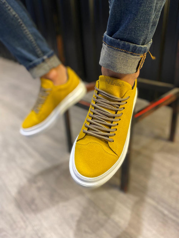 Stm Men's Casual Sneakers Shoes 421 Yellow