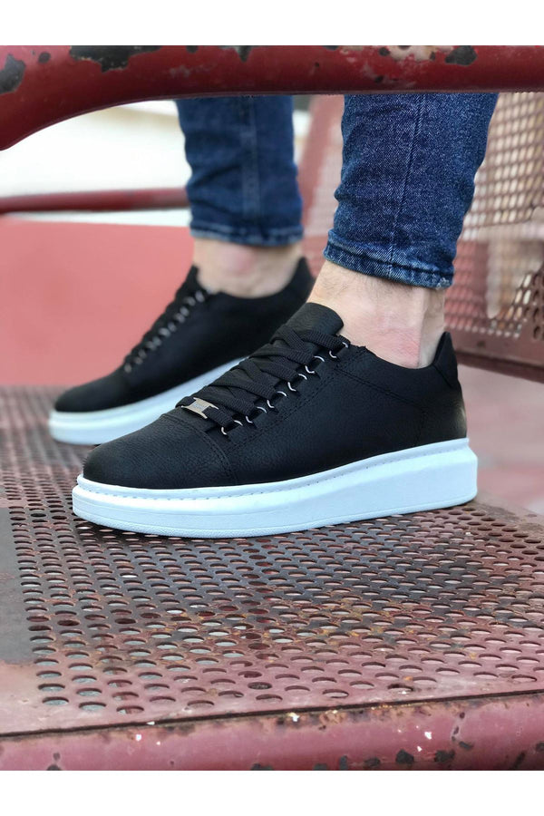 Wg08 Black Men's Casual Shoes