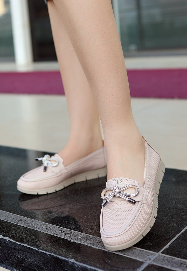 Women's Owent Nude Skin Ballerina Shoes